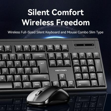 Vention Combo de Teclado y Ratón Inalámbricos KTZB0-EN Negro